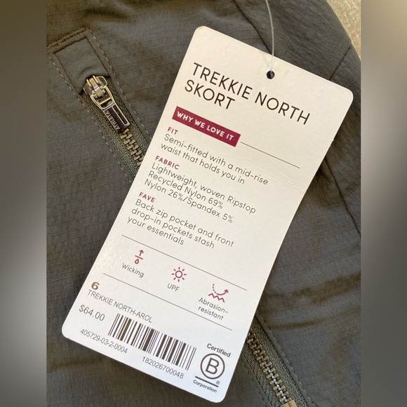 Athleta Trekkie North Skort - Charcoal - Picture 3 of 12